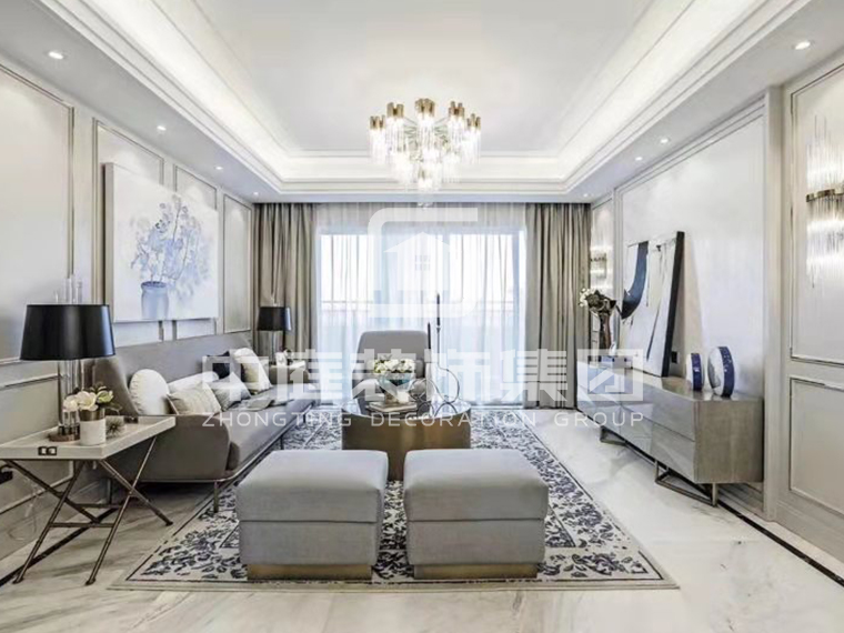 振寧新秀小區(qū)120平現代輕奢風格案例