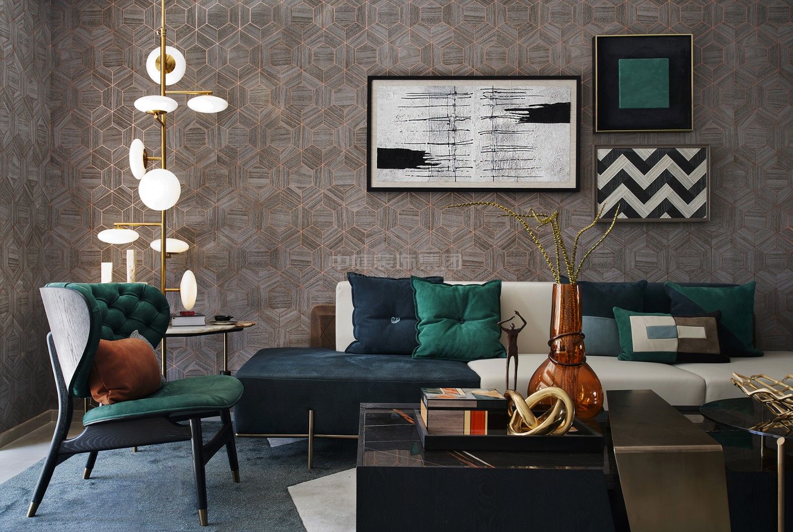 億鼎中心128m&sup2;混搭風(fēng)格案例